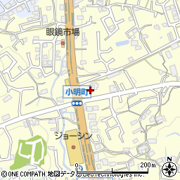 奈良県生駒市小明町548-1周辺の地図