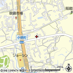 奈良県生駒市小明町534周辺の地図