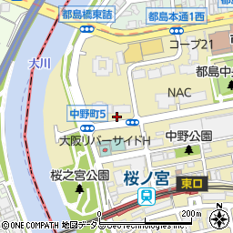大阪府大阪市都島区中野町5丁目周辺の地図