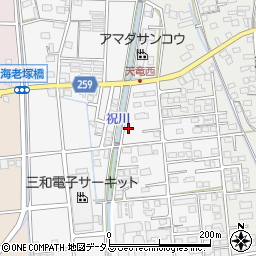 静岡県磐田市海老塚742周辺の地図