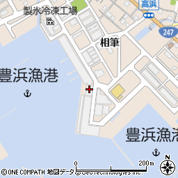 豊浜漁協魚市場周辺の地図