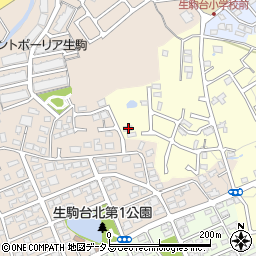 奈良県生駒市小明町1862周辺の地図