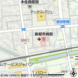 新都市病院周辺の地図