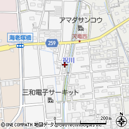 静岡県磐田市海老塚823-4周辺の地図