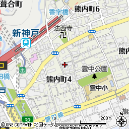 ほてるＩＳＡＧＯ神戸周辺の地図