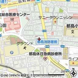 新婦人都島会館周辺の地図