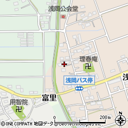 静岡県袋井市浅岡141周辺の地図