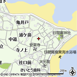 愛知県知多郡南知多町日間賀島名化戸周辺の地図