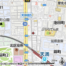 株式会社ジョワイヨ正美堂　天神橋店周辺の地図