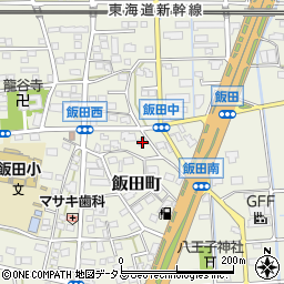 静岡県浜松市中央区飯田町489周辺の地図