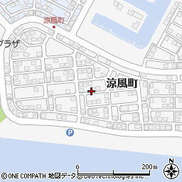 兵庫県芦屋市涼風町周辺の地図