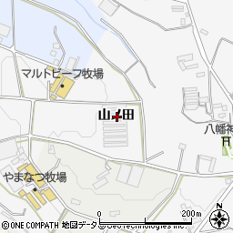 愛知県豊橋市細谷町山ノ田周辺の地図