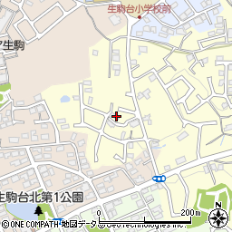 奈良県生駒市小明町654周辺の地図
