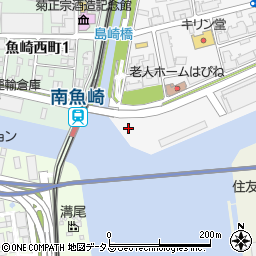 住吉大橋周辺の地図