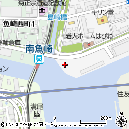 住吉大橋周辺の地図