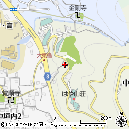 大阪府大東市中垣内1301周辺の地図