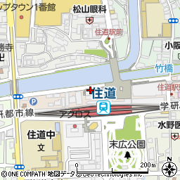 大阪王将住道駅前店周辺の地図