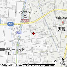 静岡県磐田市海老塚734-1周辺の地図