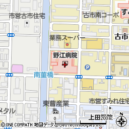 野江病院周辺の地図