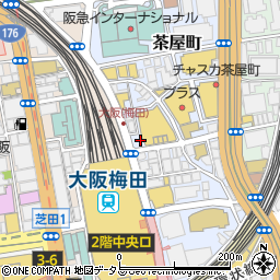 ビランチャ 梅田茶屋町店周辺の地図