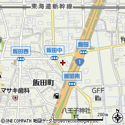 静岡県浜松市中央区飯田町482周辺の地図
