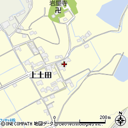 岡山県岡山市北区上土田周辺の地図