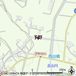 三重県伊賀市予野周辺の地図