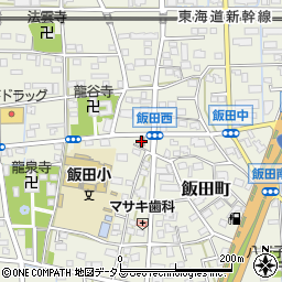 浜松飯田郵便局周辺の地図