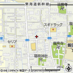 静岡県浜松市中央区飯田町701周辺の地図