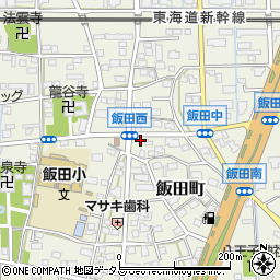 静岡県浜松市中央区飯田町496周辺の地図