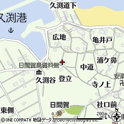 愛知県知多郡南知多町日間賀島天神前18周辺の地図