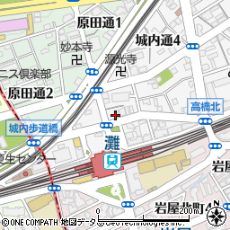 兵庫県神戸市灘区城内通5丁目1周辺の地図