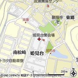 愛知県田原市姫見台52周辺の地図