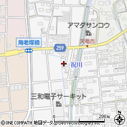 静岡県磐田市海老塚816-34周辺の地図