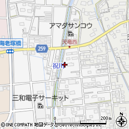 静岡県磐田市海老塚741周辺の地図