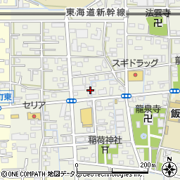 静岡県浜松市中央区飯田町702周辺の地図