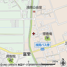 静岡県袋井市浅岡147周辺の地図