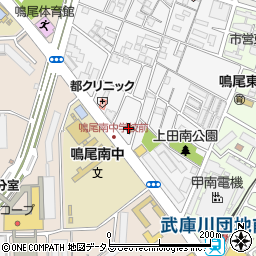 セブンイレブン西宮上田中町店周辺の地図