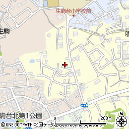 奈良県生駒市小明町649-4周辺の地図