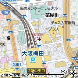 Gong Cha 梅田茶屋町店周辺の地図