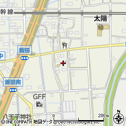 静岡県浜松市中央区飯田町1423周辺の地図