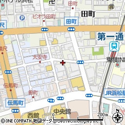 静岡県浜松市中央区田町322周辺の地図