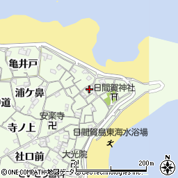 愛知県知多郡南知多町日間賀島北地周辺の地図