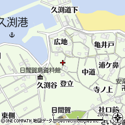愛知県知多郡南知多町日間賀島天神前周辺の地図