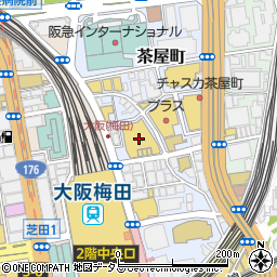 MAKE MY Cafe NU茶屋町店周辺の地図