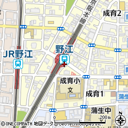 ローソン京阪野江駅前店周辺の地図