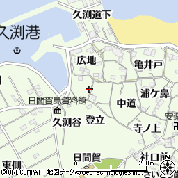 愛知県知多郡南知多町日間賀島天神前20周辺の地図