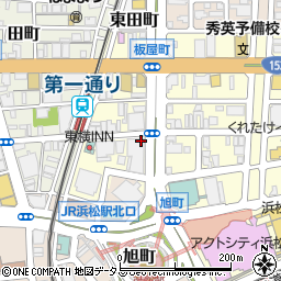 セブンイレブン浜松板屋町店周辺の地図