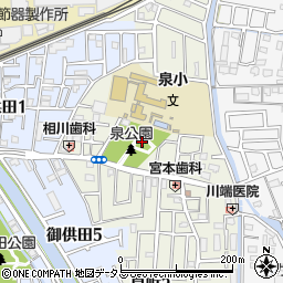 〒574-0024 大阪府大東市泉町の地図