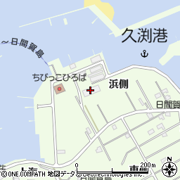 愛知県知多郡南知多町日間賀島浜側周辺の地図
